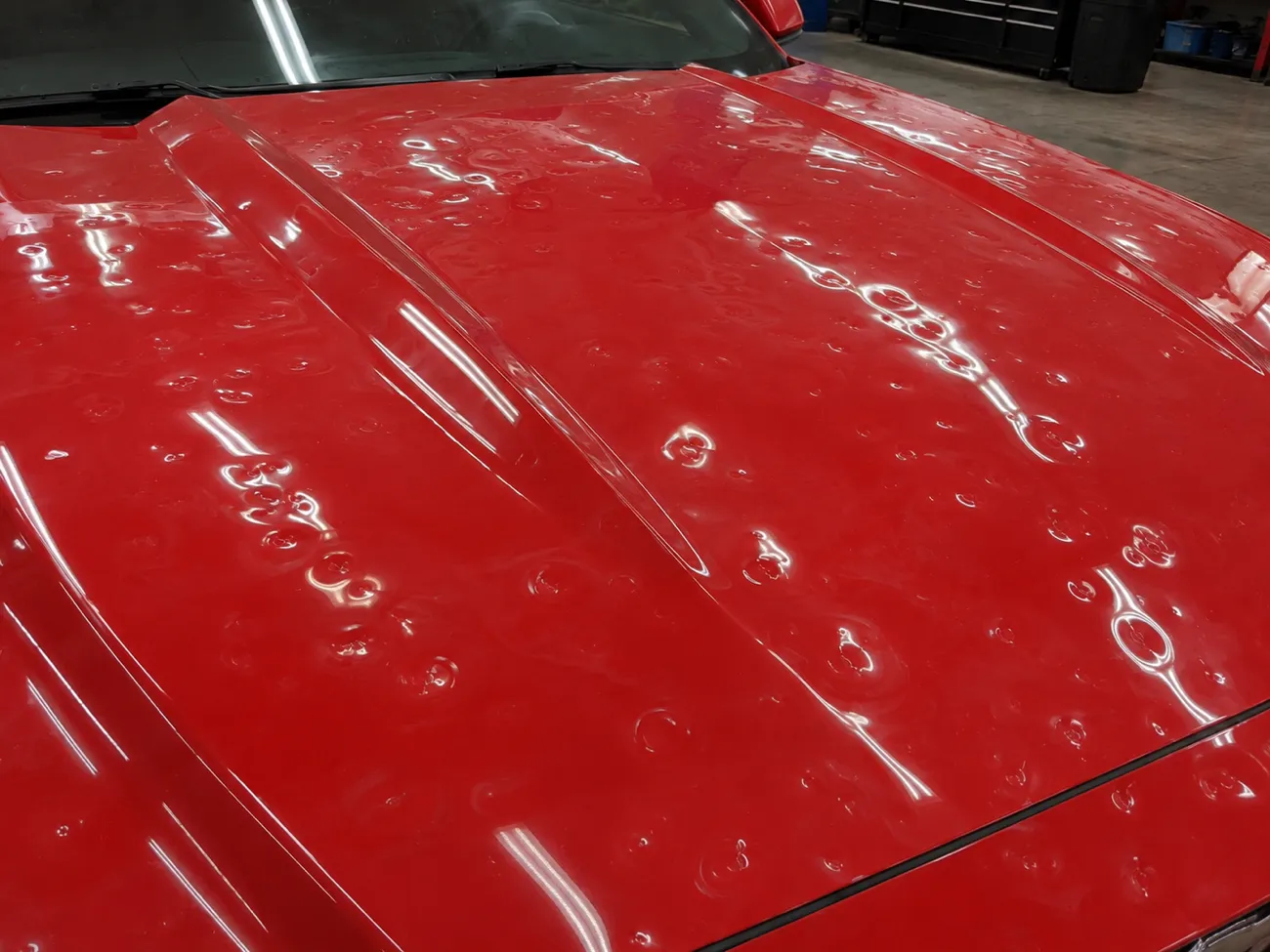 Hail Damage Repair damage, before repair