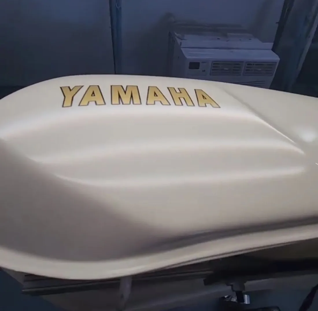 Motorcycle Tank PDR, after paintless dent repair by A Better Repair